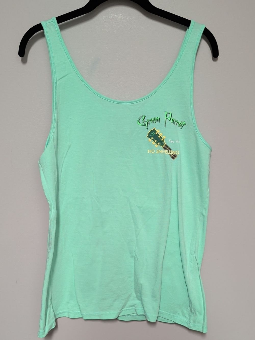 Port and Company Mint Green Graphic Tank Top